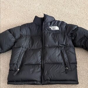 The North Face Kids Charcoal Puffer Jacket